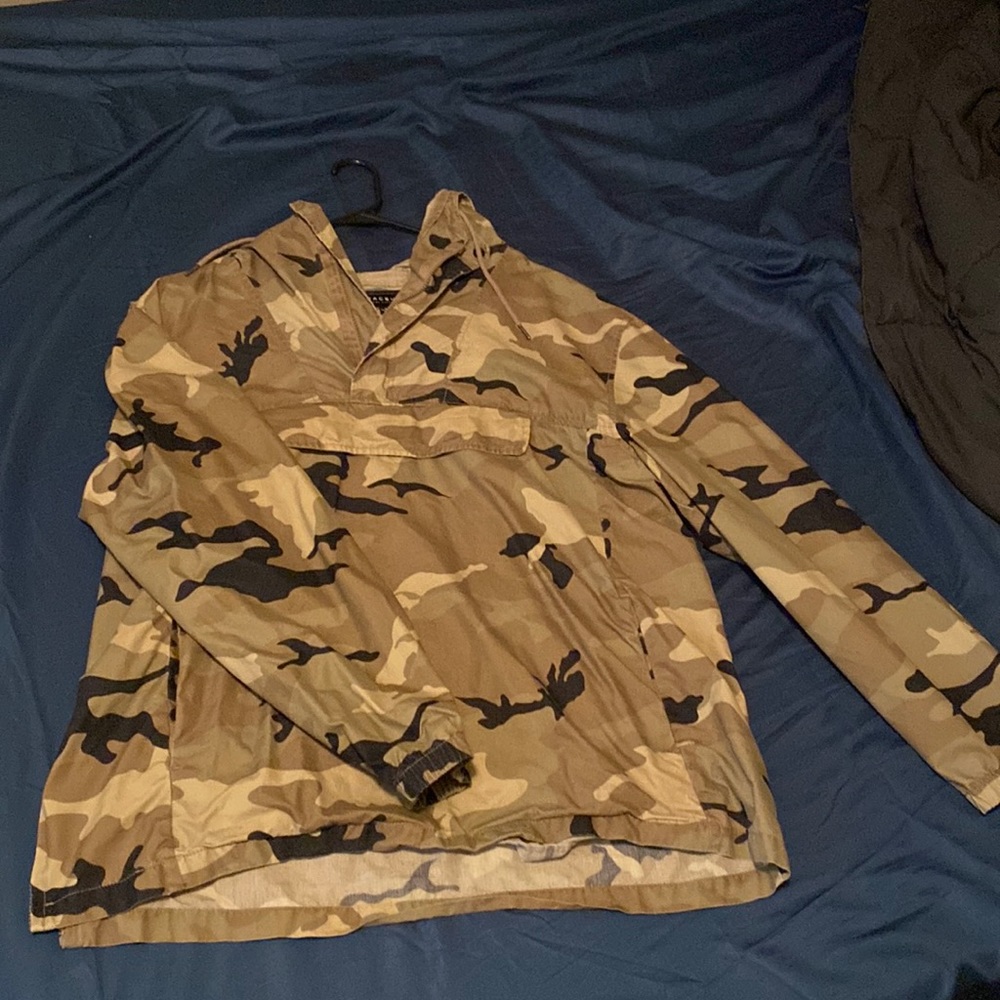 PACSUN Camouflage Anorak Jacket, Men's Size XL